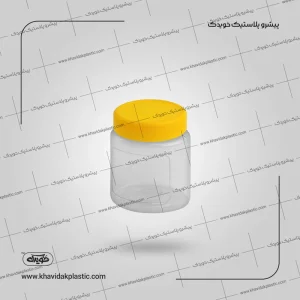 Oval şəffaf plastik şüşə qab 350 cc