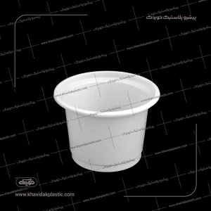 Birdəfəlik Ağ plastik qatıq qabı 1500 cc