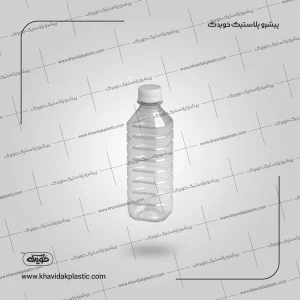350 ml kvadrat dizaynlı rəngsiz boş plastik şüşə