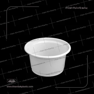 一次性白色的酸奶容器 1250 毫升