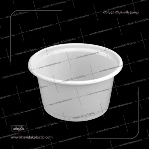 2500 毫升 一次性白色的酸奶容器
