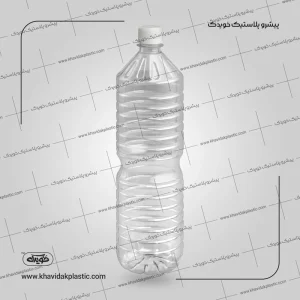 Round grooved plastic bottle 1400 cc