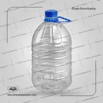Large transparent plastic bottle 5000 cc