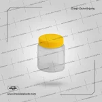 Clear Oval plastic jar can 350 cc