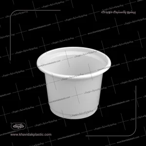 1600 cc White disposable plastic yogurt container