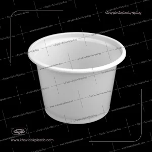 2700 cc White disposable plastic yogurt container