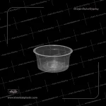 Disposable clear plastic ice cream container 150 cc
