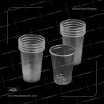 3500 pcs disposable plastic cups - carton pack (7x500 pcs)