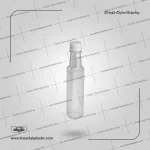 250 ml empty colorless plastic bottle with olive design