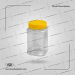 New best-selling square plastic jar or jar 600 ml