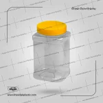 1350 ml square plastic jar or jar Liter