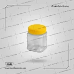 Pot en plastique carrée PET transparent 350cc
