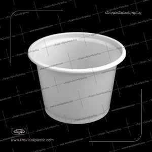 Pot de yaourt jetable plastique Blanc 2800 cc