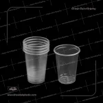 Gobelet en plastique jetable transparent