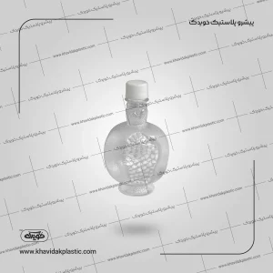 Belle et nouvelle bouteille de jus en plastique vide incolore de 450 ml