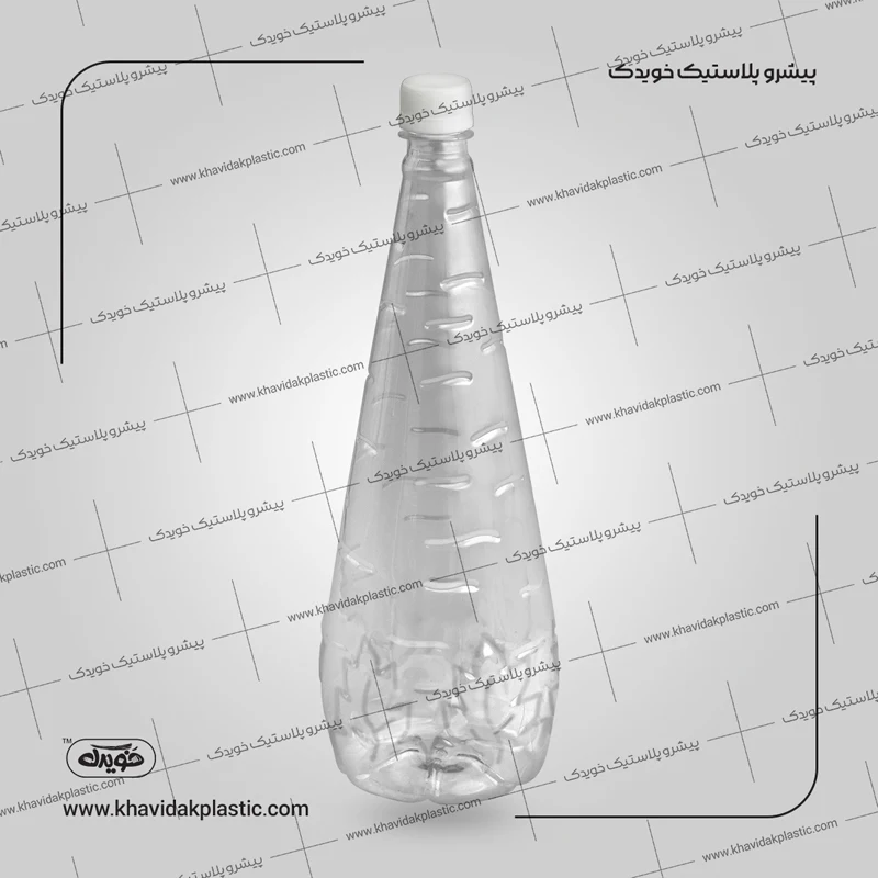 Şûşeya plastîk a konîk û pîramîdal 1400 cc Şûşeya plastîk a konîk û pîramîdal 1400 cc