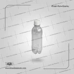 Botella de plástico transparente vacía 300 cc