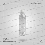 Botella de plástico transparente vacía 500 cc