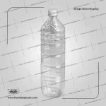 Botella de plástico cuadrada transparente 1300 cc