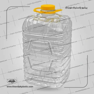 Bidón de plástico cuadrado diseño mamut 19000 ml + tapa con asa y arandela de espuma