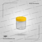 envase o tarro de plástico transparente 250 cc ml - lata de cilíndrico redondo con tapa