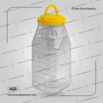 Şeffaf Çokgen plastik kavanoz 5000 cc