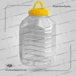 Şeffaf Çokgen plastik kavanoz 10000 cc