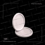 1100 - 1700 gram arası kaplar için beyaz plastik kapak, tasarım 2