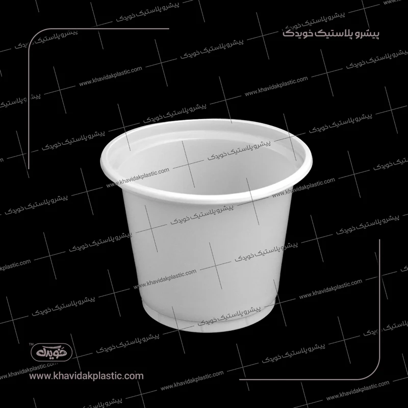 Bir martali ishlatiladigan Oq yogurt idishi 1700 cc Bir martali ishlatiladigan Oq yogurt idishi 1700 cc
