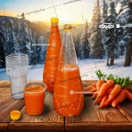 بطری یک لیتری طرح هویج مخصوص آب هویج