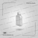 بطری پلاستیکی پت 200 سی سی کتابی تخت شفاف بادرب