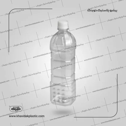 عکس بطری پلاستیکی پت خالی750 سی سی مربع چهارگوش طرح کاشان