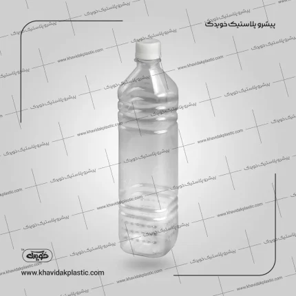 بطری پلاستیکی چهارگوش یا مربع شفاف 900 سی سی پت PET خالی زیبا و ارزان