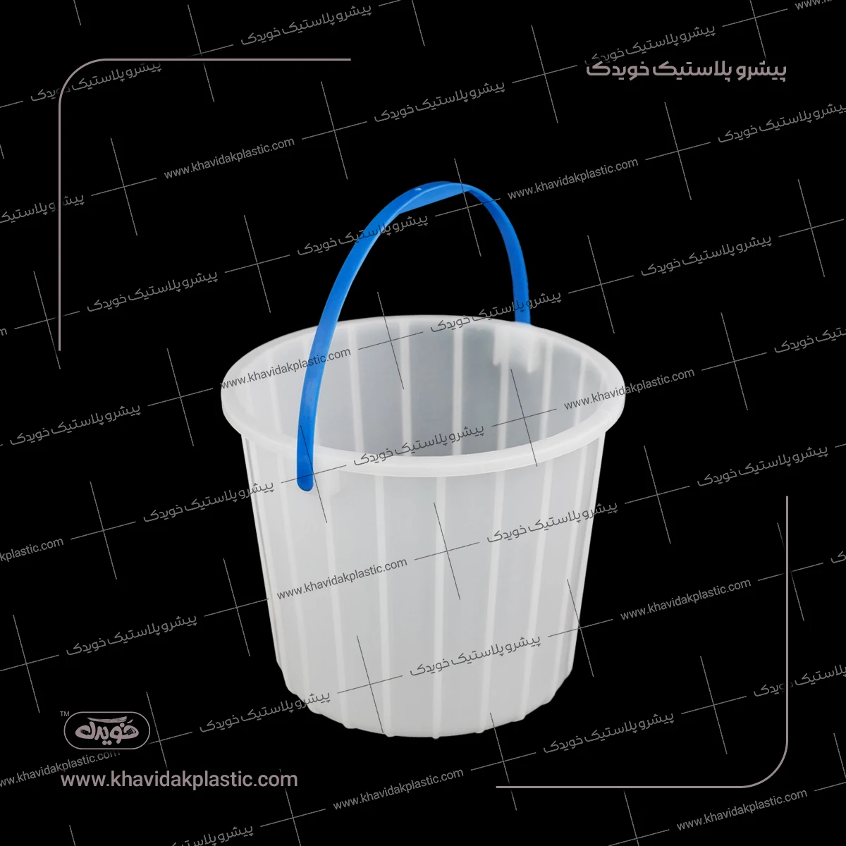 سطل ماستی 2200 گرمی دستگیره الوان ( 3 قدیم ) طرح تابان خویدک سطل ماست یا ماستی پلاستیکی دسته دار 2.5 دو و نیم کیلو یی درب دار و دستگیره دار قدیمی خویدک