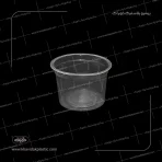 ظرف بستنی یکبار مصرف تخت 250 گرمی پ پ شفاف خویدک
