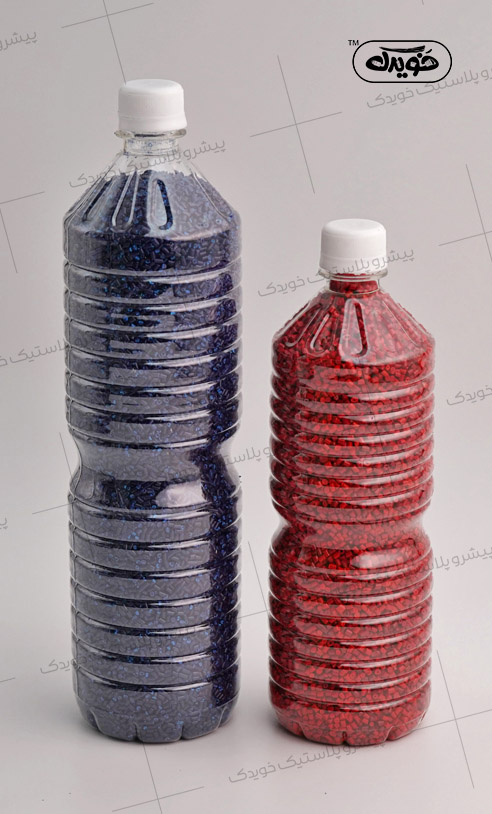 عکس و تصویر بطری پلاستیکی PET گرد روغن مایع کوچک و بزرگ بطری سازی خویدک پلاستیک