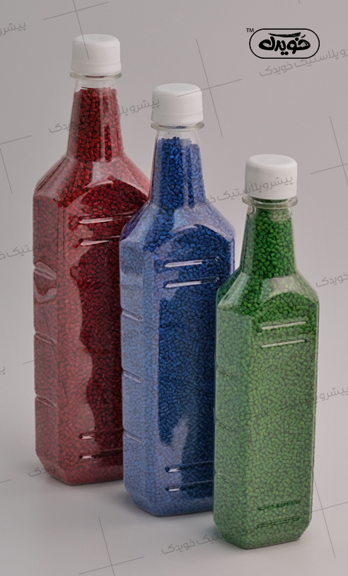 عکس و تصویر بطری پلاستیکی PET روغن زیتون کوچک و بزرگ بطری سازی خویدک پلاستیک