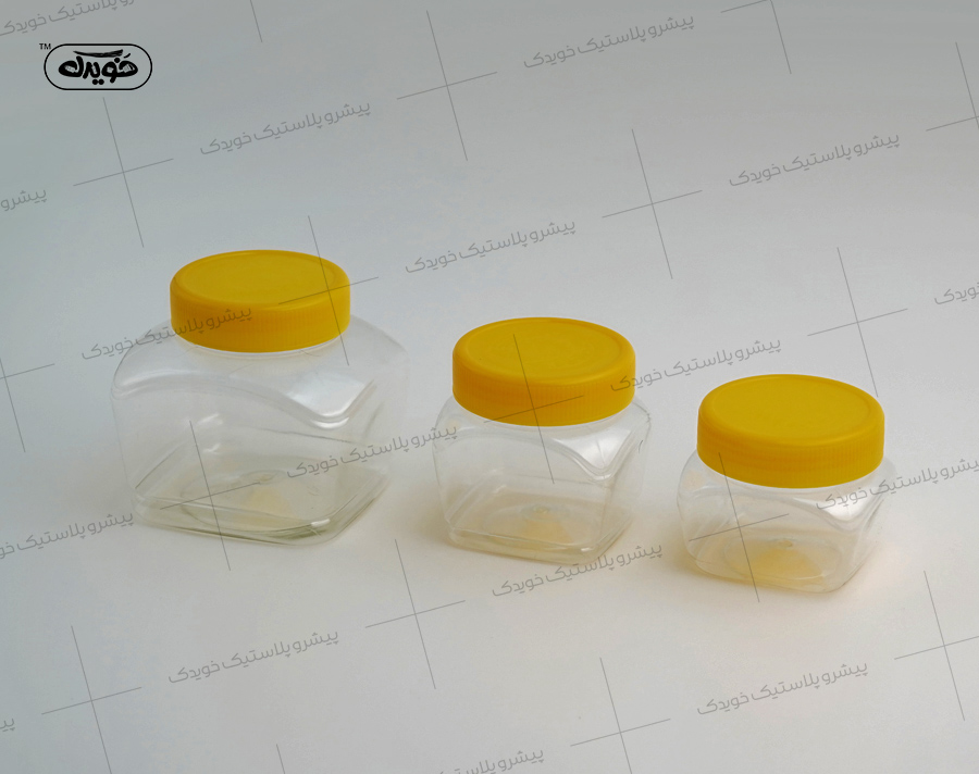 عکس و تصویر با کیفت از جار پلاستیکی PET عسل طبیعی بلند و کوتاه شرکت بطری سازی خویدک پلاستیک