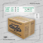 بطری 60 سی سی پلاستیکی استوانه ای ساده 10 گرم خویدک