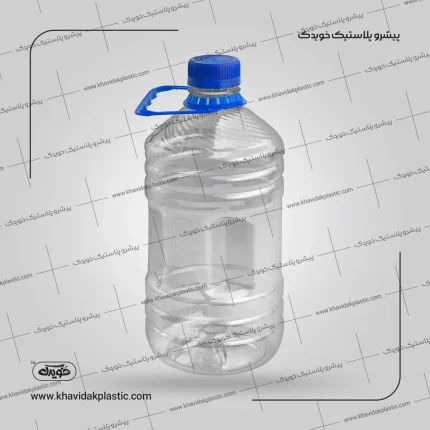 بطری پلاستیکی خالی 3 سه لیتری پت 3000 سی سی دستگیره بغل با درب