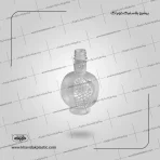 بطری پلاستیکی شفاف آب میوه انار با طرح انار