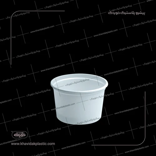 ظرف ماستی و سطل ماست یکبار مصرف 0.5 نیم کیلویی 650 سی سی