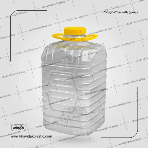 گالن پلاستیکی شفاف ده 10 لیتری خویدک با درب