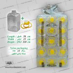 گالن 9500 سی سی مربع طرح ماموت 280 گرم + دستگیره و درب فوم دار خویدک