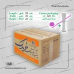بسته بندی کارتن بطری نوتلا و اسموتی شیک 250 سی سی پلاستیکی شفاف