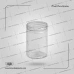 قوطی یا بانکه 1 یک کیلویی استوانه ای پلاستیکی