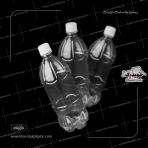 بطری 1 لیتری شفاف خالی با کیفیت پک سه عددی خرده فروشی