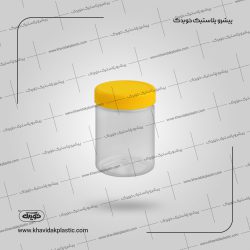 جار 350 سی سی گرد استوانه ای پلاستیکی