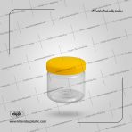 ظرف جار 350 سی سی گرد طرح استوانه ای ساده دهانه 90 میلی