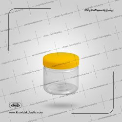 ظرف جار 350 سی سی گرد طرح استوانه ای ساده دهانه 90 میلی